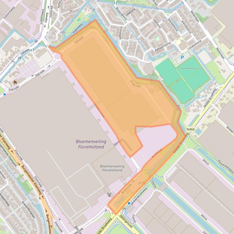 Kaart van postcodegebied 2675KD.