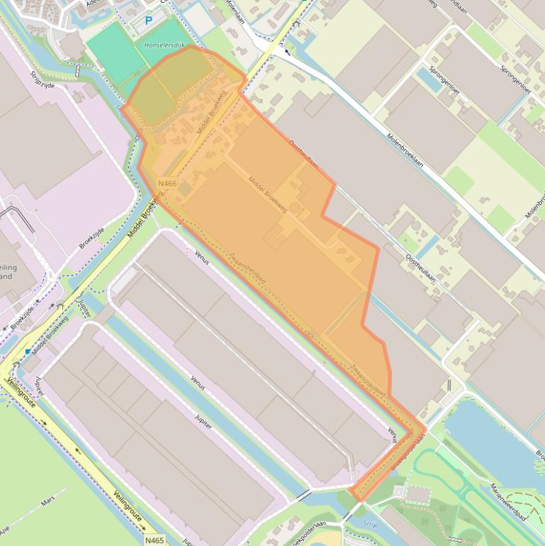 Kaart van postcodegebied 2675KE.