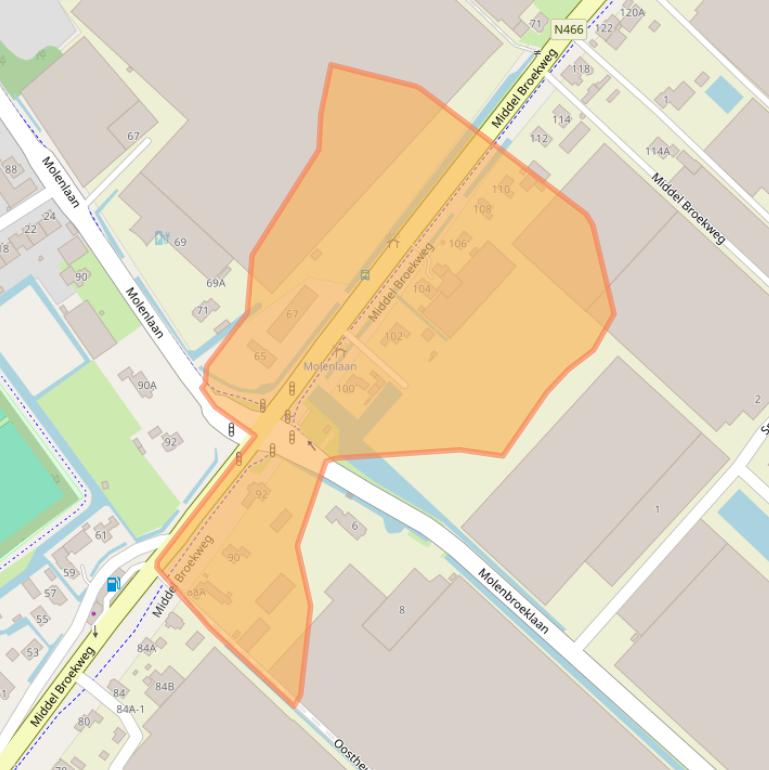 Kaart van postcodegebied 2675KG.