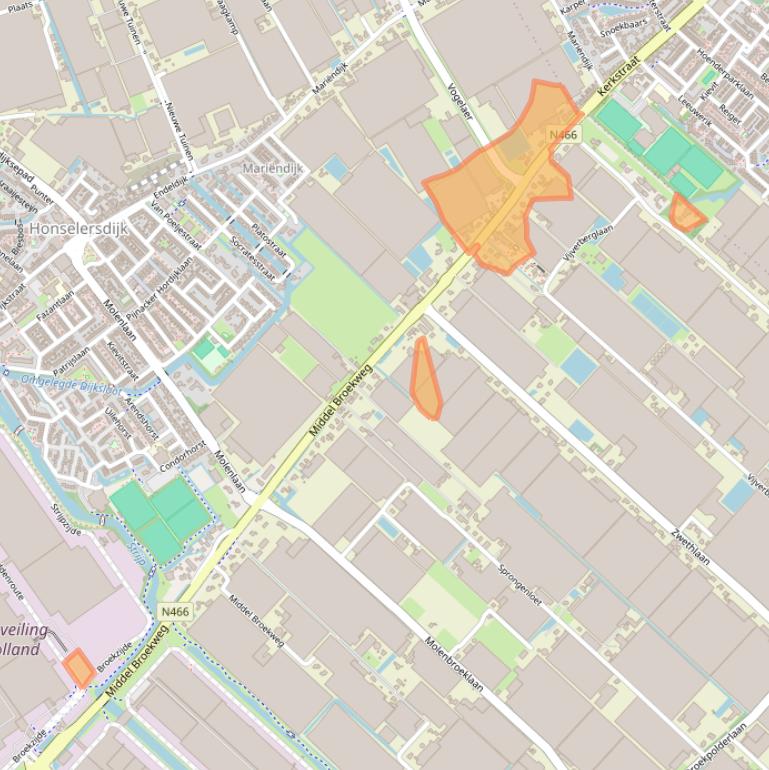 Kaart van postcodegebied 2675KL.