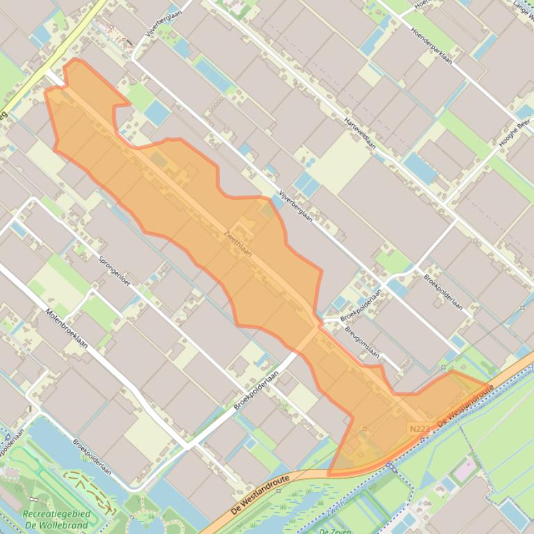 Kaart van postcodegebied 2675LB.