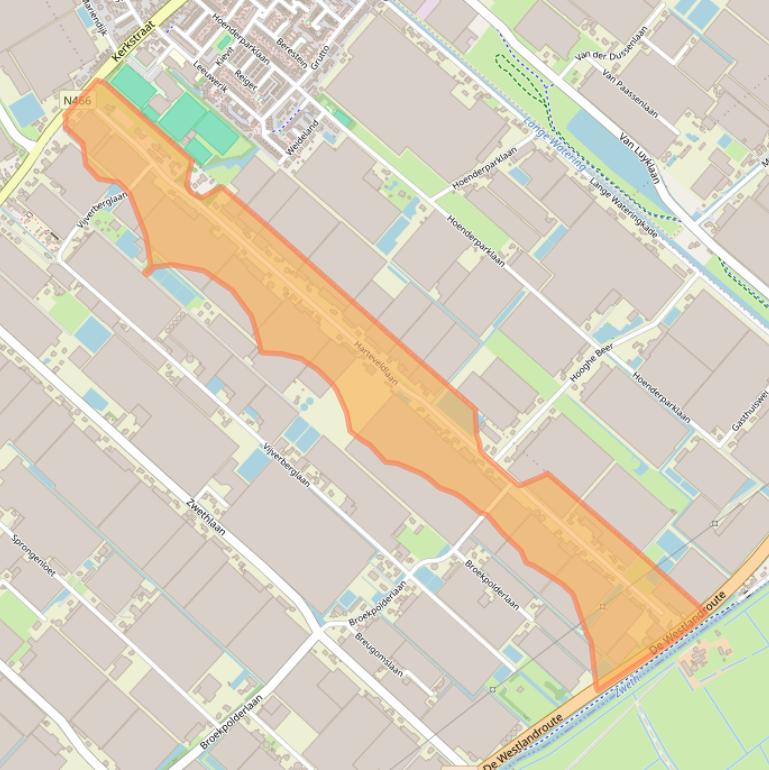 Kaart van postcodegebied 2675LE.