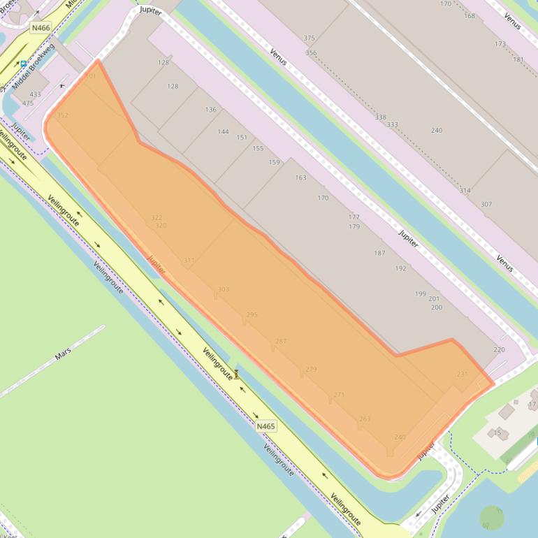 Kaart van postcodegebied 2675LW.