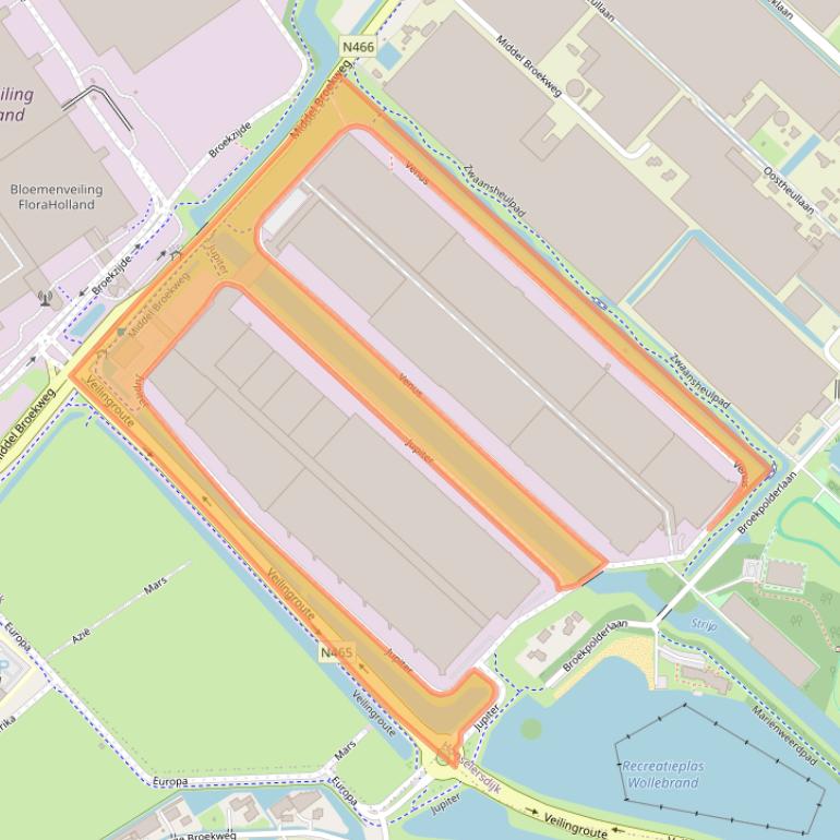 Kaart van postcodegebied 2675LX.