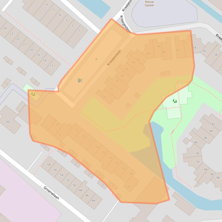 Kaart van postcodegebied 2675RA.