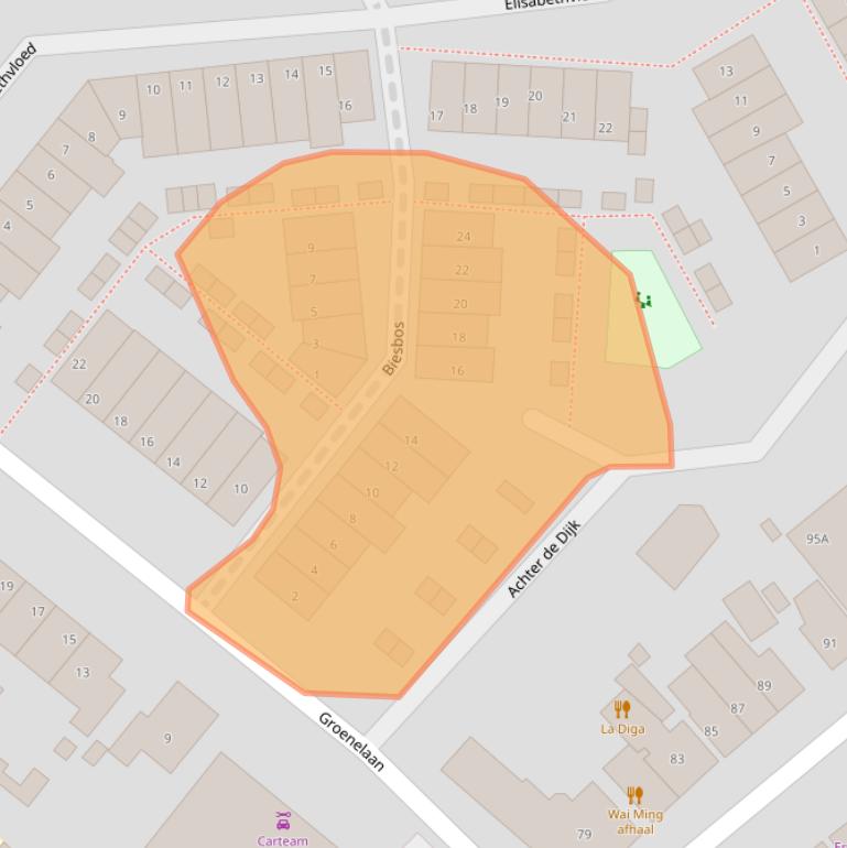 Kaart van postcodegebied 2675RE.