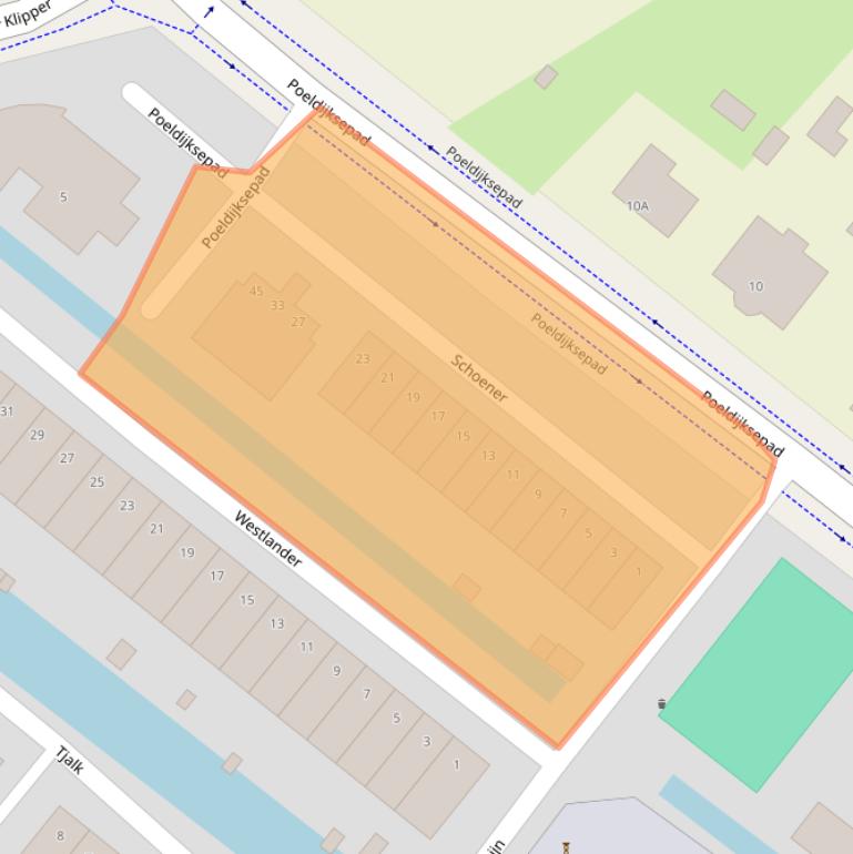 Kaart van postcodegebied 2675RK.