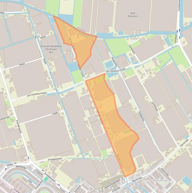 Kaart van postcodegebied 2675SG.