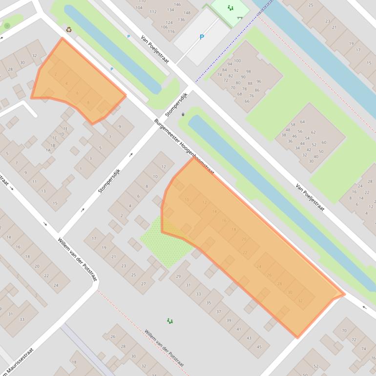 Kaart van postcodegebied 2675TE.