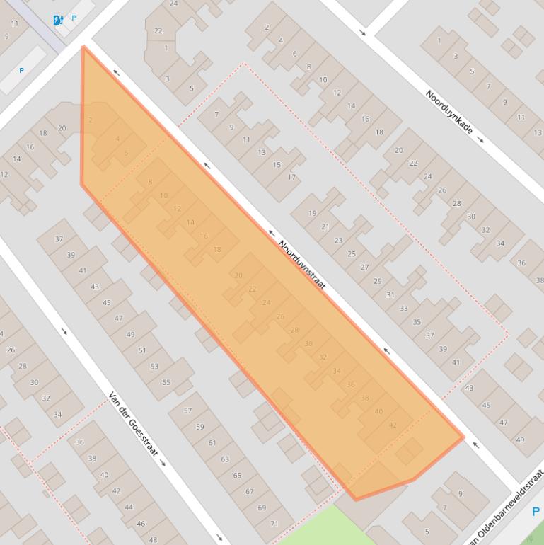 Kaart van postcodegebied 2675TN.