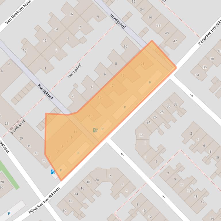 Kaart van postcodegebied 2675TP.