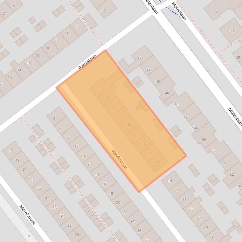 Kaart van postcodegebied 2675VG.