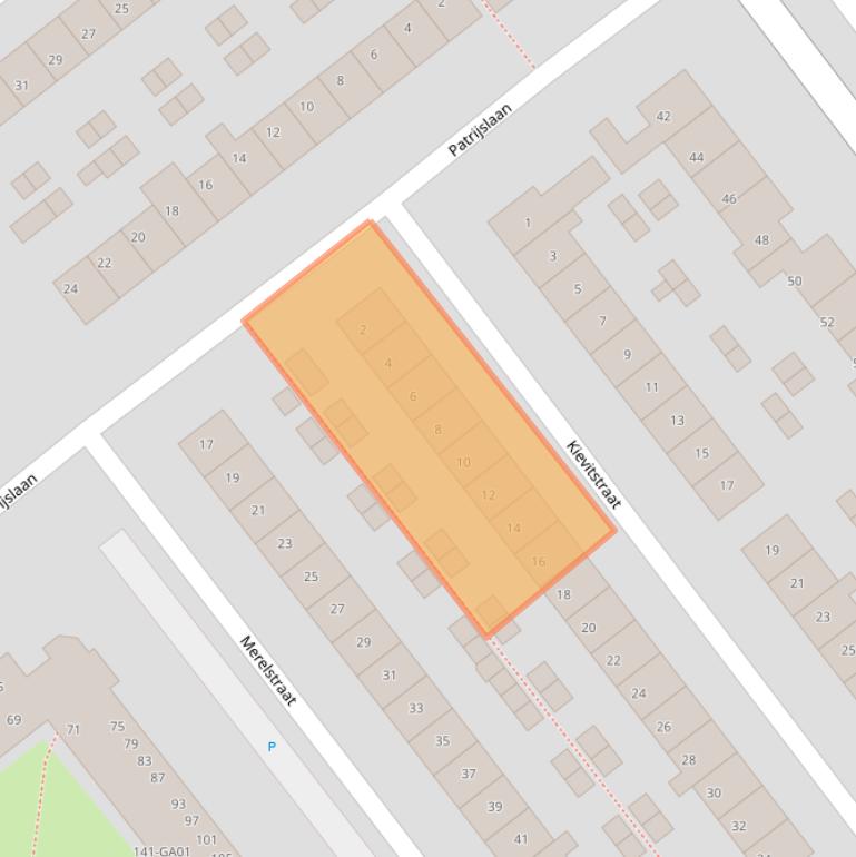 Kaart van postcodegebied 2675VJ.