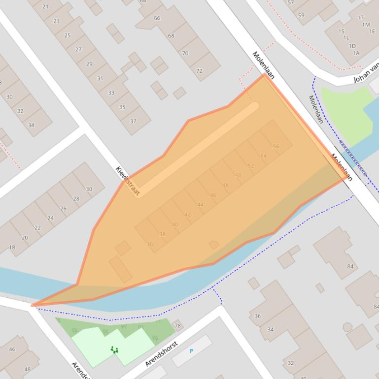 Kaart van postcodegebied 2675VL.