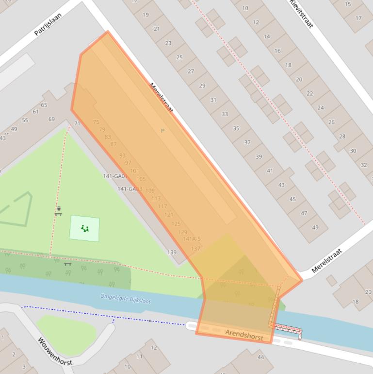 Kaart van postcodegebied 2675VV.