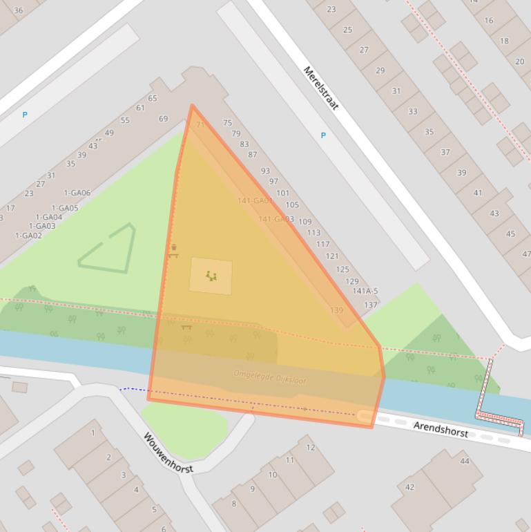 Kaart van postcodegebied 2675VW.