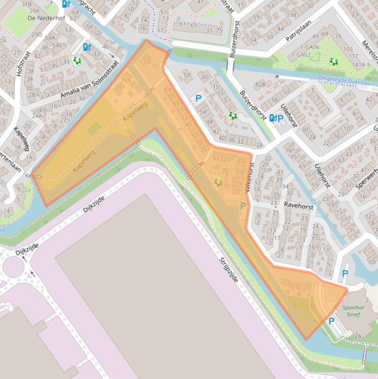 Kaart van postcodegebied 2675WD.