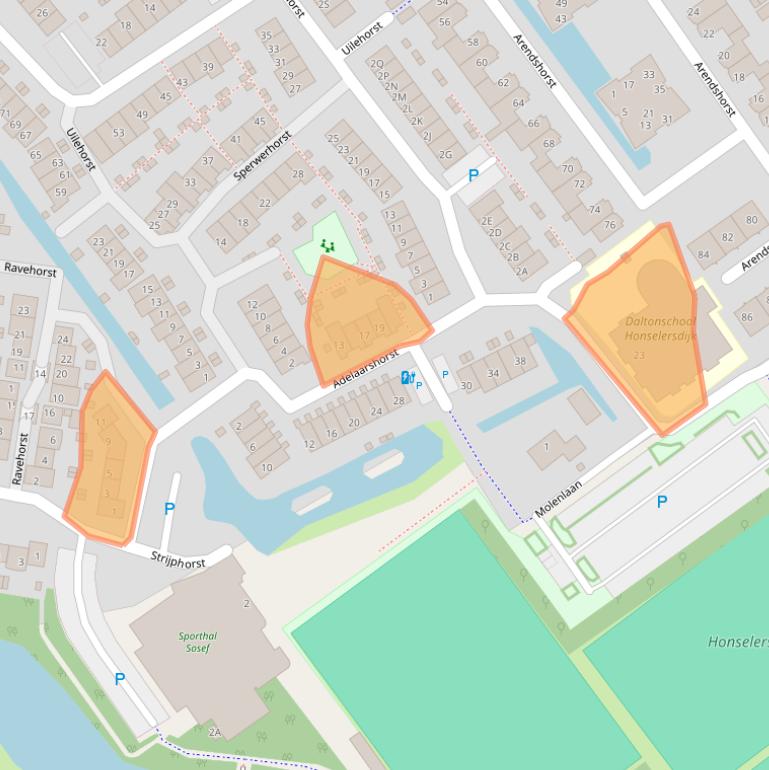 Kaart van postcodegebied 2675WJ.