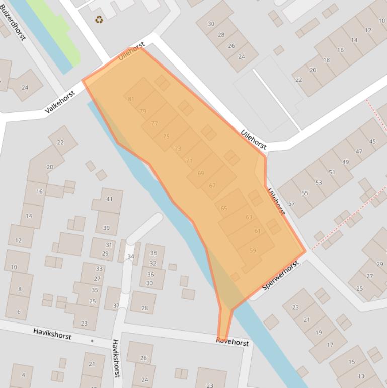 Kaart van postcodegebied 2675WR.