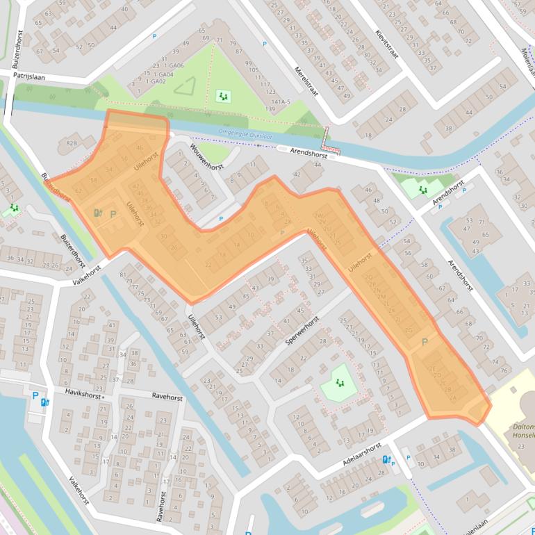 Kaart van postcodegebied 2675WS.