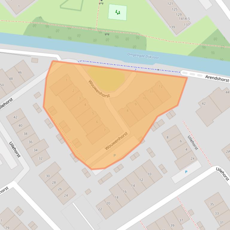Kaart van postcodegebied 2675WW.