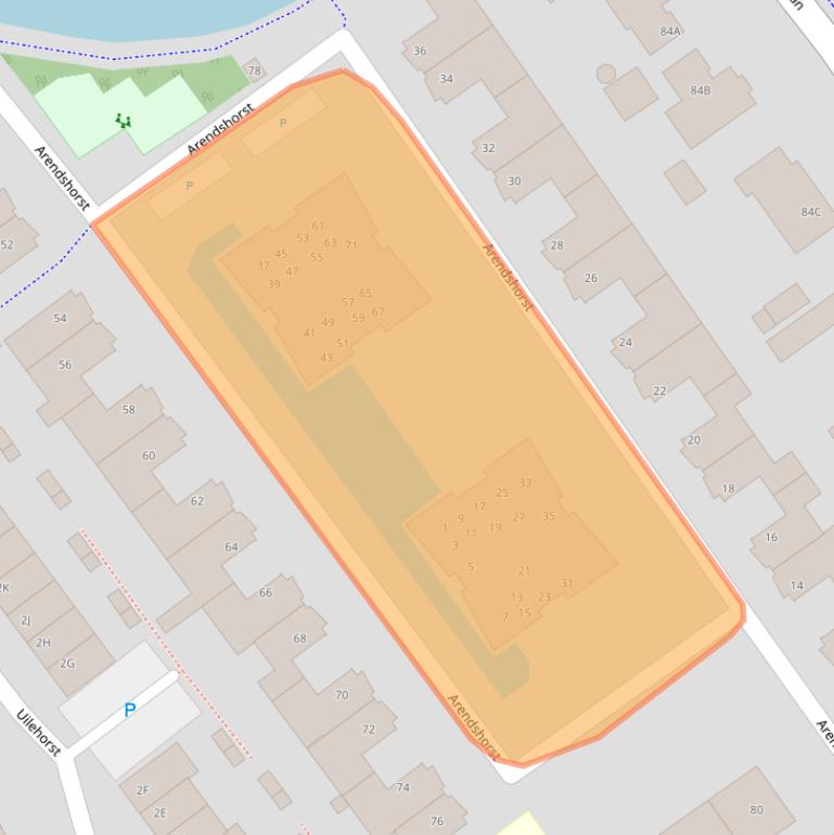 Kaart van postcodegebied 2675WZ.