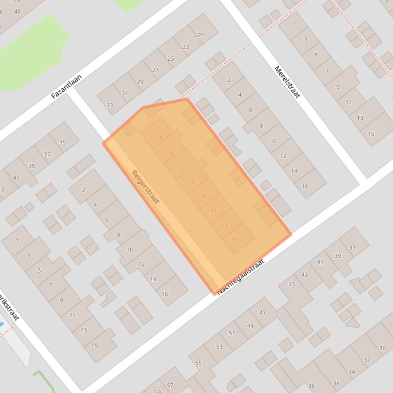 Kaart van postcodegebied 2675XG.