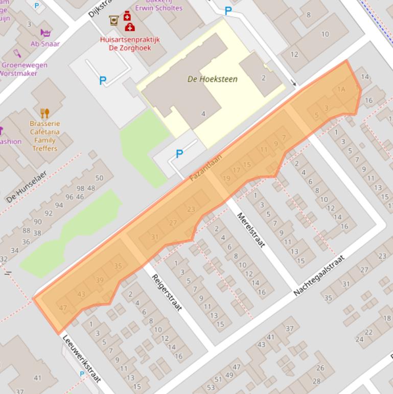 Kaart van postcodegebied 2675XS.