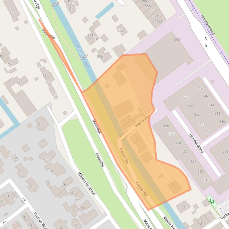 Kaart van postcodegebied 2676AJ.