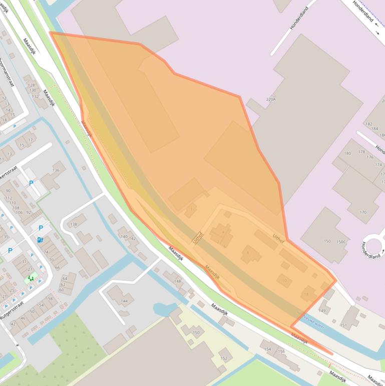 Kaart van postcodegebied 2676AK.