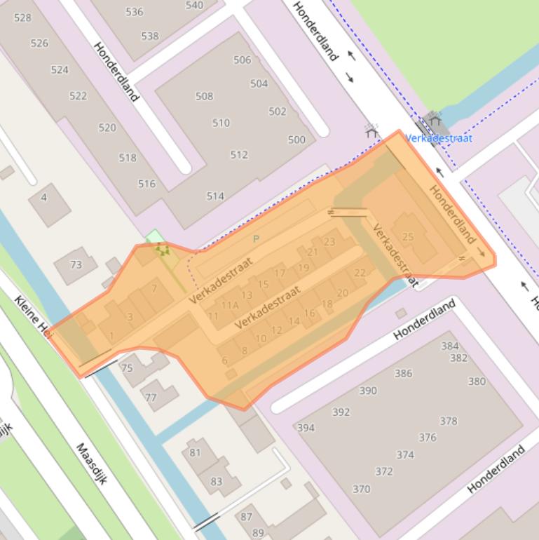 Kaart van postcodegebied 2676AL.