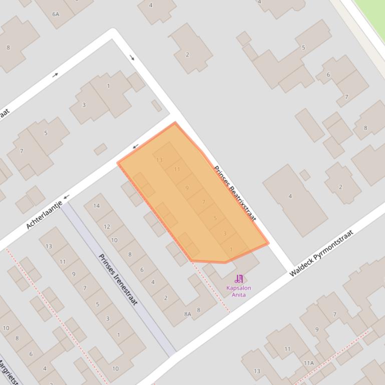 Kaart van postcodegebied 2676AS.