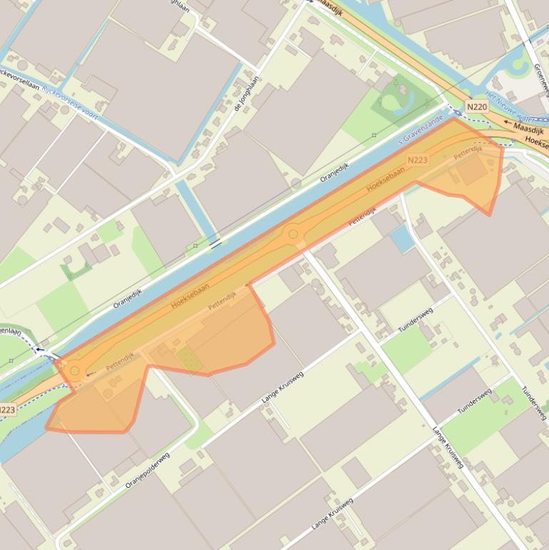 Kaart van postcodegebied 2676BK.