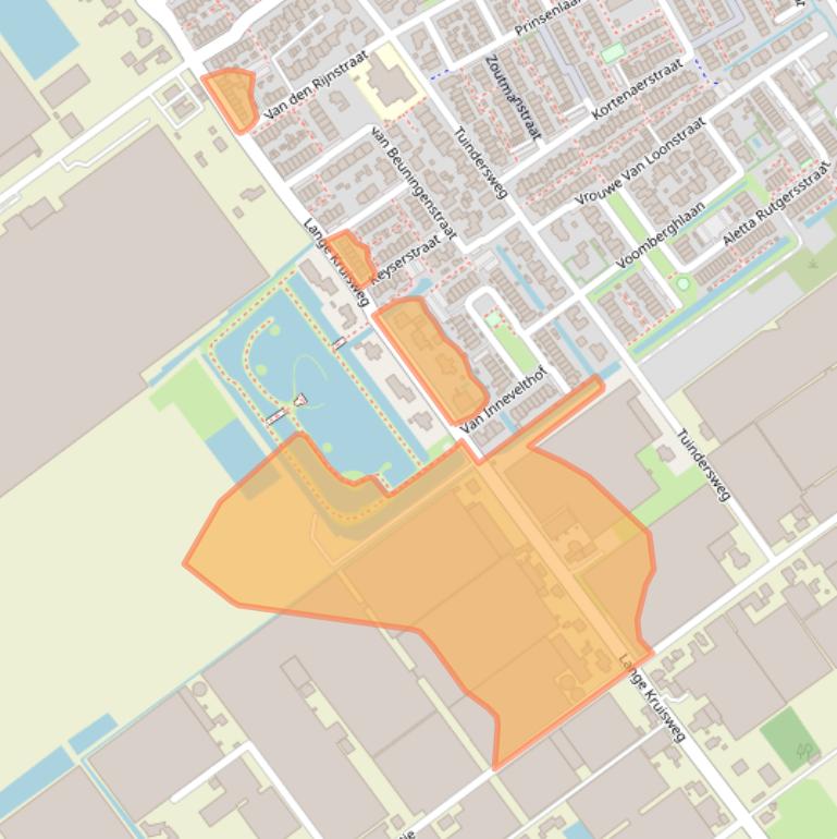 Kaart van postcodegebied 2676BN.