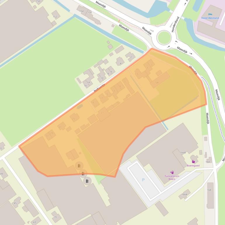 Kaart van postcodegebied 2676BT.