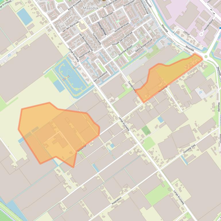 Kaart van postcodegebied 2676BW.