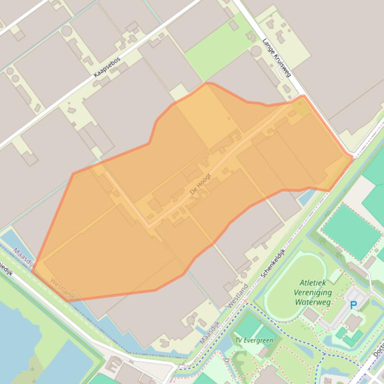 Kaart van postcodegebied 2676CA.