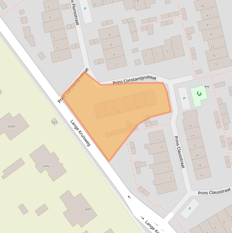 Kaart van postcodegebied 2676CB.