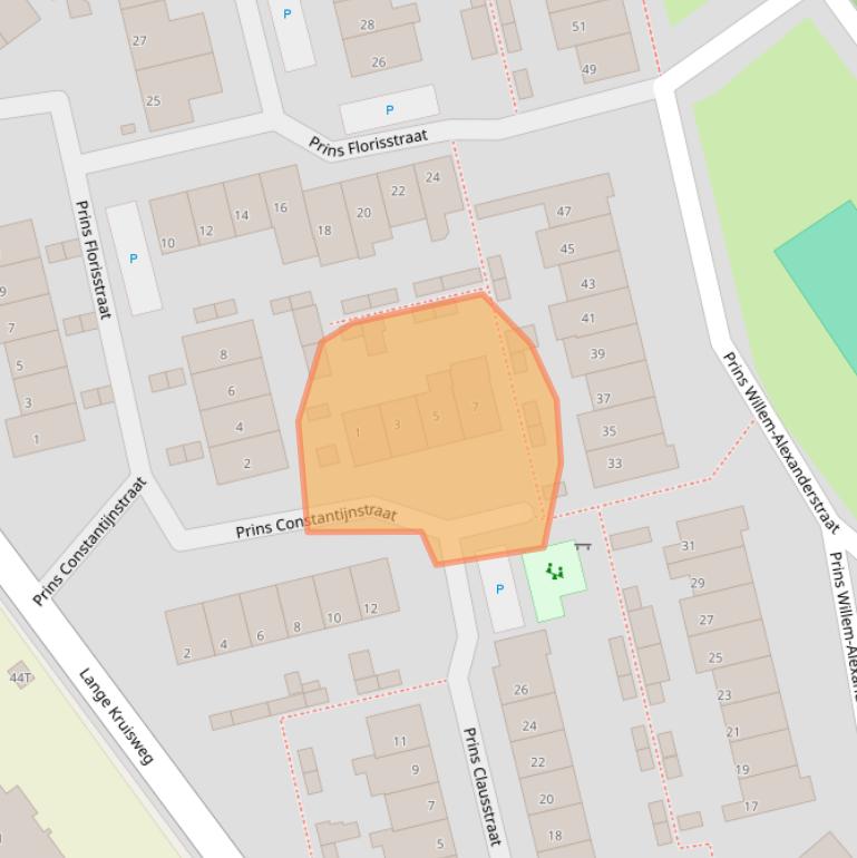 Kaart van postcodegebied 2676CC.