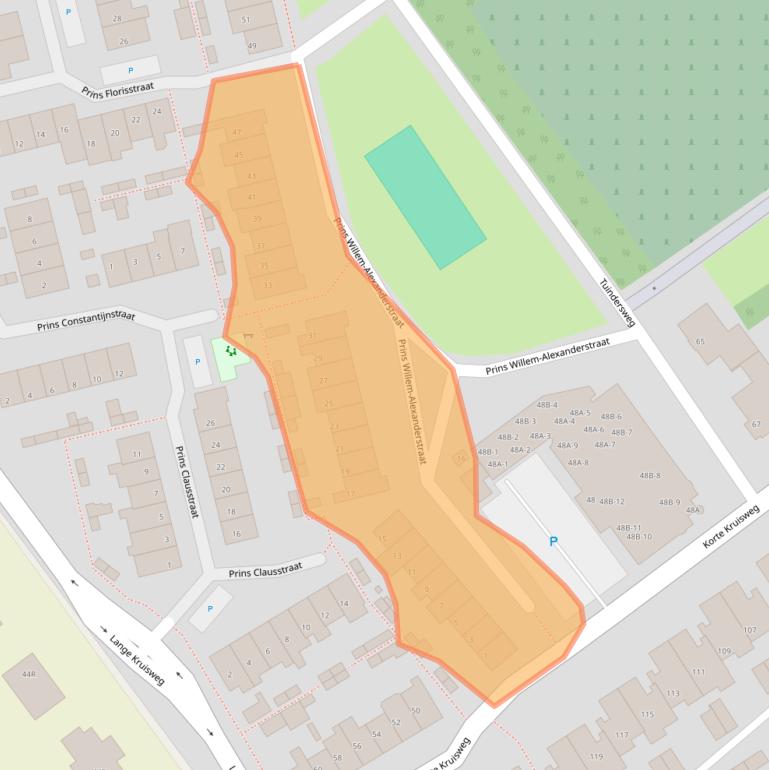 Kaart van postcodegebied 2676CD.