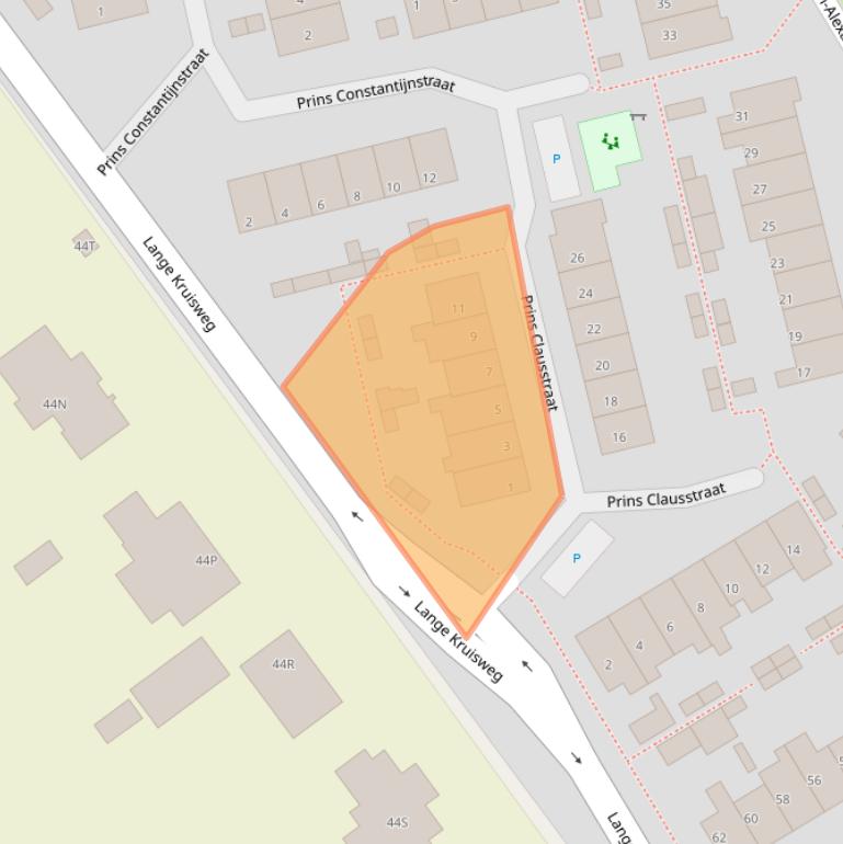 Kaart van postcodegebied 2676CG.