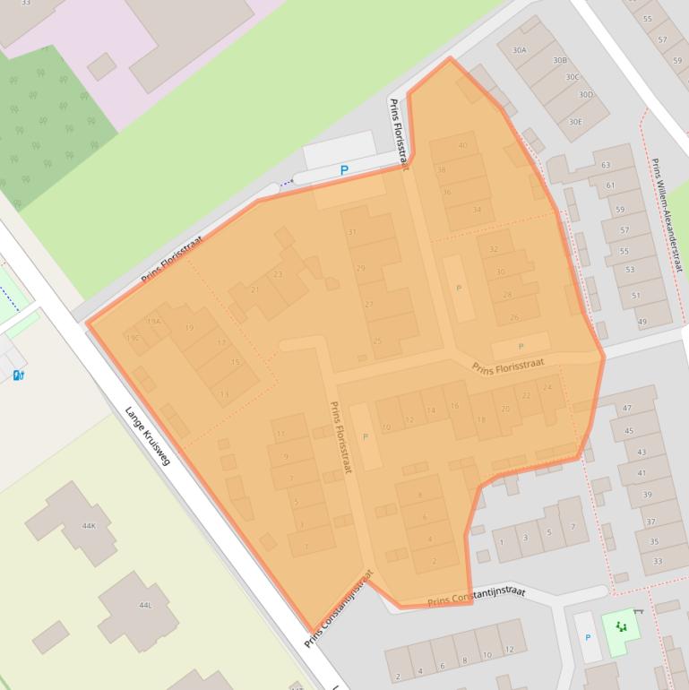 Kaart van postcodegebied 2676CK.