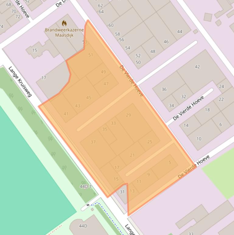 Kaart van postcodegebied 2676CP.