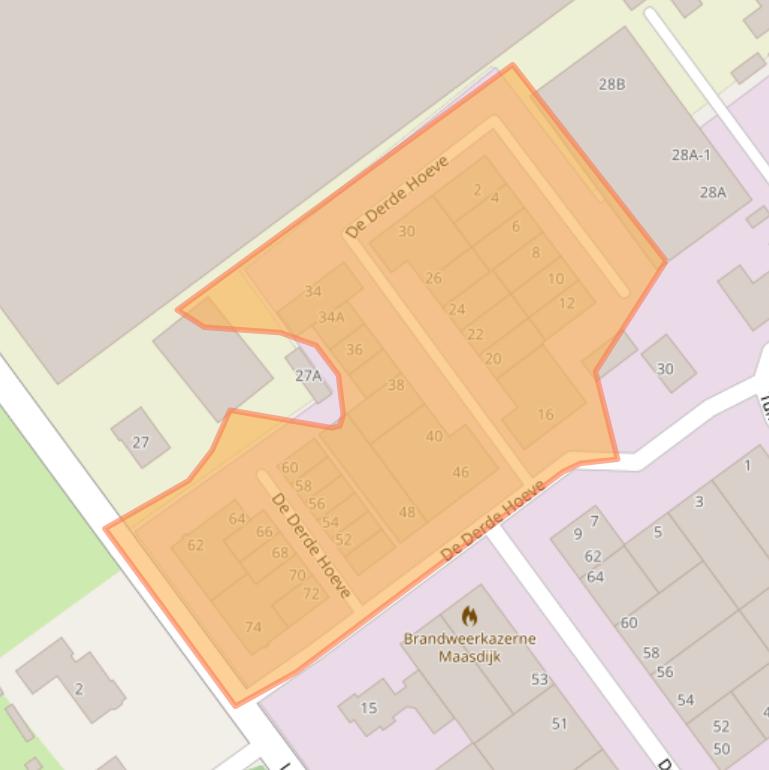 Kaart van postcodegebied 2676CS.