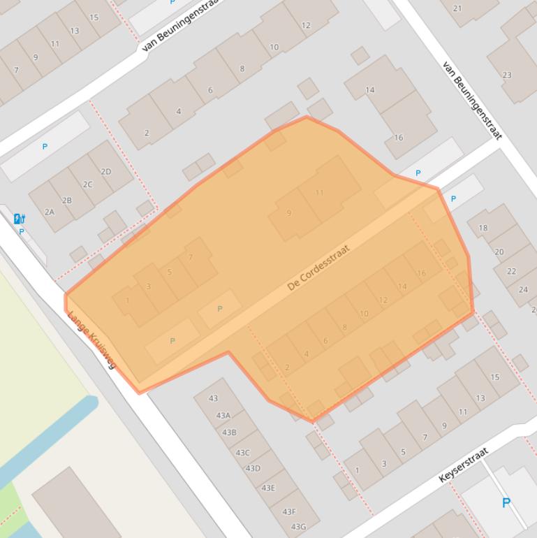 Kaart van postcodegebied 2676CT.