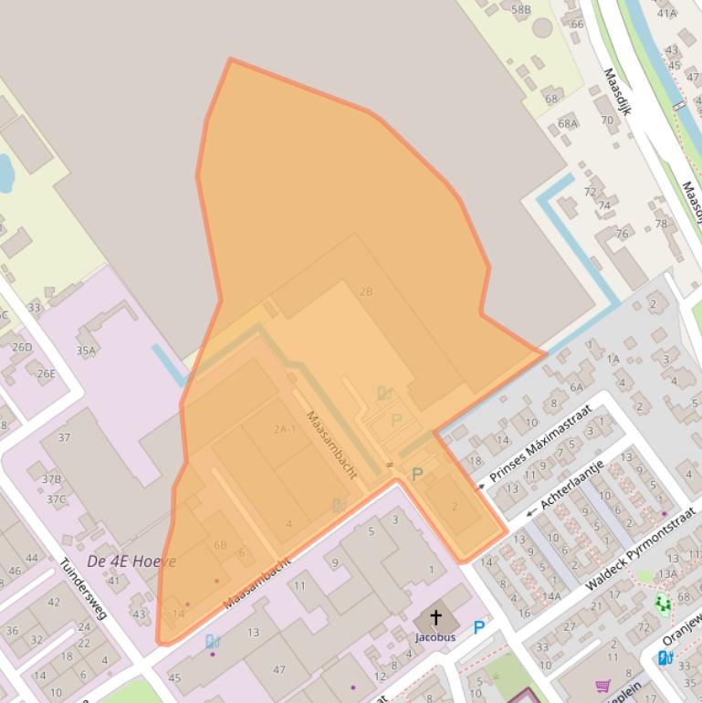 Kaart van postcodegebied 2676CW.