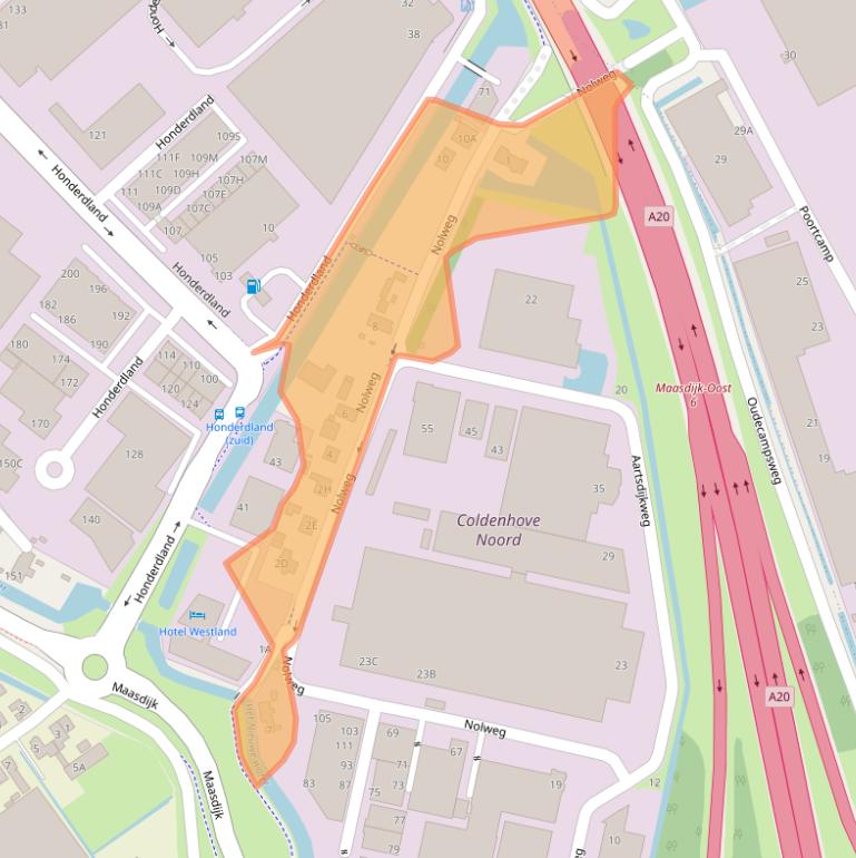Kaart van postcodegebied 2676LB.