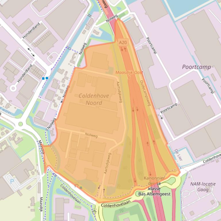 Kaart van postcodegebied 2676LE.