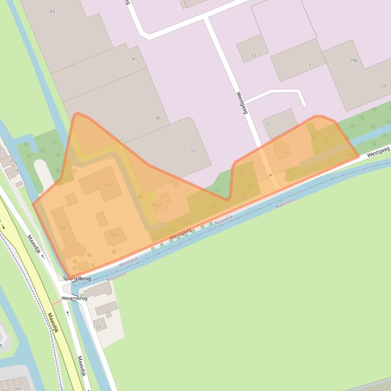 Kaart van postcodegebied 2676LK.