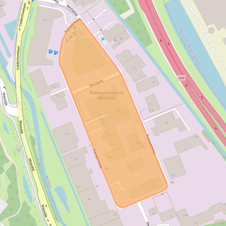 Kaart van postcodegebied 2676LL.